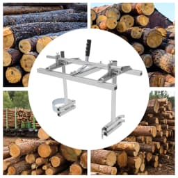 Adjustable Aluminum Chainsaw Mill, Portable Log Saw Guide 1/2-13in Thickness Lumber Maker for Woodworkers Homeowners Use