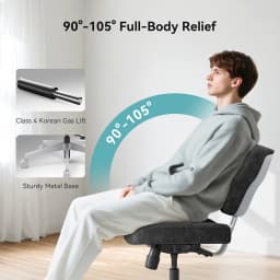 NEWTRAL Freedom-X-FP Multi-Posture Chair without Armrests, 7-Level Lumbar Support, 90°-105° Backrest Tilt, 136kg Max. Load