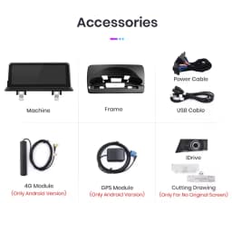 Junsun Wireless CarPlay Android Auto Car Radio For BMW E81 E82 E87 E88 2005-2012 4G WiFi BT Audio Head Unit Multimedia Stereo
