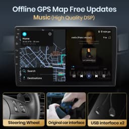 Junsun Wireless CarPlay Android Auto Car Radio for Honda Civic Hatchback 2005-2011 RDS GPS 4G WIFI Multimedia autoradio
