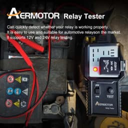 AER Car Relay Tester Electronic Automotive Tester 12V-24V Car Battery Checker Universal LED Indicator Light Alternator Analyzer