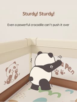 PANGDUBE Cute Baby Playpens 4 Optional Size Playpen for Baby Activity Gym Kids Play Fence Playground Baby Games Park