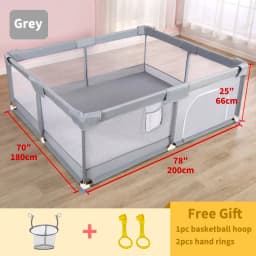 PANGDUBE Cute Baby Playpens 4 Optional Size Playpen for Baby Activity Gym Kids Play Fence Playground Baby Games Park