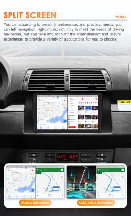 Hizpo 2 Din Android Auto Radio For BMW 5 E39 1995 - 2003 E53 X5 M5 Carplay 4G Car Multimedia GPS 2 Din Smart Car Systems AI Voice
