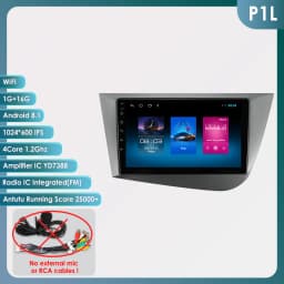 OSSURET CarPlay Android Car Radio For Seat Leon 2 MK2 2005-2012 Car Multimedia Player Navi GPS 2din 4G-LET autoradio RDS 6115