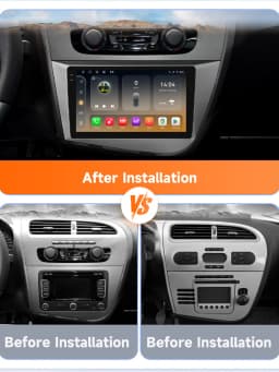 OSSURET CarPlay Android Car Radio For Seat Leon 2 MK2 2005-2012 Car Multimedia Player Navi GPS 2din 4G-LET autoradio RDS 6115