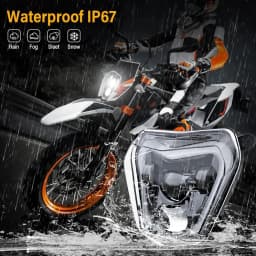 E-24 Motorcycle LED Headlight Assembly Dirt Bike Hi-Low Beam DRL Headlamp For KTM duke 690 2012-2019 690R 2013-2017 Plug&Play