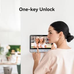 TMEZON V-20 Video Doorphone 4-Wire,Intercom with Doorbell, Doorphone with Camera,7" Color Display, 120° Wide View Camera