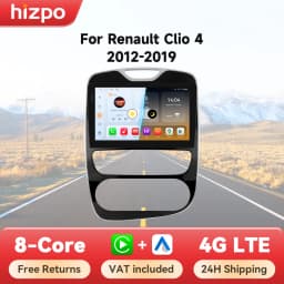 Hizpo 2 Din Android Auto Radio for Renault Clio 2012-2016 Carplay 4G Car Smart Systems Multimedia GPS 2Din Autoradio AI Voice BT