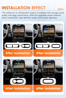Hizpo 2 Din Android Auto Radio for Renault Clio 2012-2016 Carplay 4G Car Smart Systems Multimedia GPS 2Din Autoradio AI Voice BT