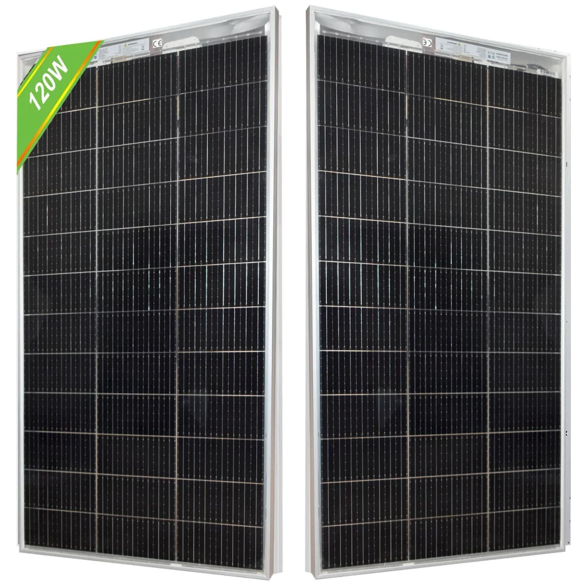 Bifacial solar panel 120W 18V monocrystalline Transparent solar panel for 12V batteries, photovoltaics for camper boat RV