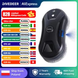 DIVEDEER YTK334 Window Cleaning Robot Water Spray Ultrathin Window Robot Vacuum Cleaner