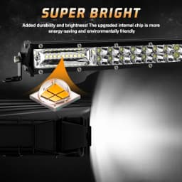 CO LIGHT 2-Rows 12D Barra Led 4x4 Offroad 52" 80000LM Led Light Bar Combo for Car SUV 4WD Tractor Pickup LED Work Light 12V 24V