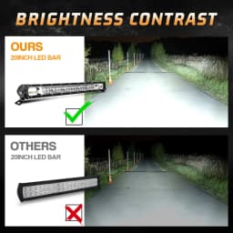 CO LIGHT 2-Rows 12D Barra Led 4x4 Offroad 52" 80000LM Led Light Bar Combo for Car SUV 4WD Tractor Pickup LED Work Light 12V 24V
