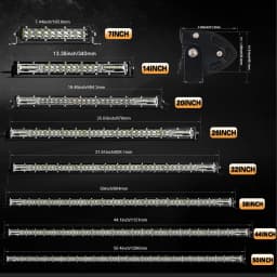 CO LIGHT 2-Rows 12D Barra Led 4x4 Offroad 52" 80000LM Led Light Bar Combo for Car SUV 4WD Tractor Pickup LED Work Light 12V 24V