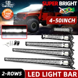 CO LIGHT 2-Rows 12D Barra Led 4x4 Offroad 52" 80000LM Led Light Bar Combo for Car SUV 4WD Tractor Pickup LED Work Light 12V 24V