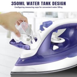 Home Electric Iron Portable Steam Iron, Non-Stick Stainless Soleplate, Temperature Regulation | Automatic Cleaning | Sprayer