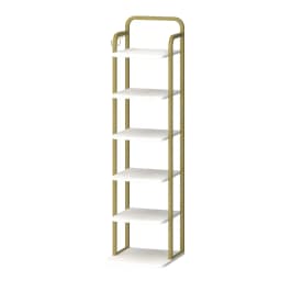 Hzuaneri Vertical Shoe Rack, Shoe Shelves, Wood Shoe Organizer for Closet, Entryway, Shoe Tower for Small Spaces, Free Standing