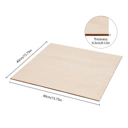 30 Piece Plywood Panel 3mm Wood Board with Smooth Edges Linde Wood Panels DIY Craft Wood Engraving 40 x 40cm