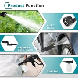 3500W 200Bar Brushless Electric High Pressure Washer Cordless Efficient Car Garden Cleaning Spray Gun ToolFor Makita 18V Battery