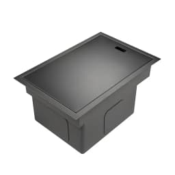 Hidden Dark Gray Kitchen Sink Single Bowl Bar Small Size Sink Stainless Steel Balcony Sink Concealed Kitchen Sink Bar Sink