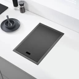 Hidden Dark Gray Kitchen Sink Single Bowl Bar Small Size Sink Stainless Steel Balcony Sink Concealed Kitchen Sink Bar Sink
