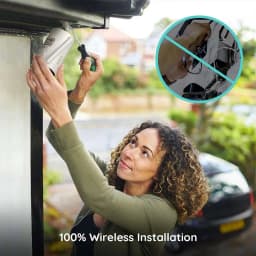 BOIFUN 2K Battery Security Camera Outdoor Wireless with AI Detection, WiFi Home CCTV Camera System, Siren Floodlight Alarm,IP66