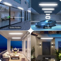 Pack of 3 Oeegoo LED Tube Light with Motion Sensor, 60CM/90CM/120CM/150CM 4000K Light, 110LM/W Ideal for Offices, Garages