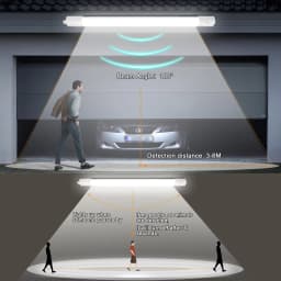 Pack of 3 Oeegoo LED Tube Light with Motion Sensor, 60CM/90CM/120CM/150CM 4000K Light, 110LM/W Ideal for Offices, Garages