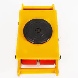 8T Heavy Duty Machine Dolly Skate Machinery Industrial 6 Roller Mover Cargo Trolley Cart 360° Rotation 17600lbs Transport Roller
