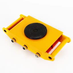 8T Heavy Duty Machine Dolly Skate Machinery Industrial 6 Roller Mover Cargo Trolley Cart 360° Rotation 17600lbs Transport Roller