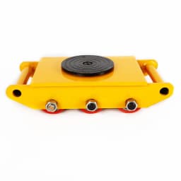 8T Heavy Duty Machine Dolly Skate Machinery Industrial 6 Roller Mover Cargo Trolley Cart 360° Rotation 17600lbs Transport Roller