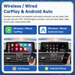 Road Top Wireless Android Auto For BMW Car F10 F11 F07 GT F01 F02 F03 F04 F25 F26 NBT EVO Carplay Interface Mirror Link Air Play