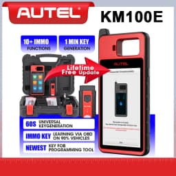 Autel MaxiIM KM100E Key Fob Programming Tool Lifetime Update IMMO Key programmer Built-in APB112 2PCS IKEYs Same as KM100