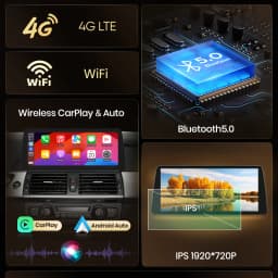 Junsun 1920*720 12.3inch Wireless Carplay Car Radio For BMW X5 E70 X6 E71 2007-2014 4G WIFI GPS Multimedia Intelligent Systems