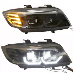 Fit For BMW 3 Series E90 E91 2008-2012 LED Front Projector Headlight Lamp Assembly Driving Lights Refit Auto Parts
