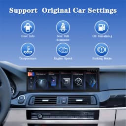 AUTOTOP 14.9" 8G+128G Android 13 Touchscreen For BMW 5 Series F10 F11 F18 2010-2017 GPS Navigation BT 5.0 4G Wifi Radio Carplay