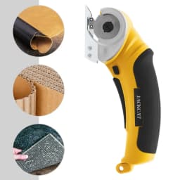 2000mAh Cordless Electric Cutter & Craft Knife 240RPM 6mm Tungsten Blade, 4.2V Rechargeable for Leather, Carpet & Paper Cutting