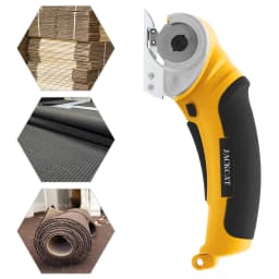 2000mAh Cordless Electric Cutter & Craft Knife 240RPM 6mm Tungsten Blade, 4.2V Rechargeable for Leather, Carpet & Paper Cutting