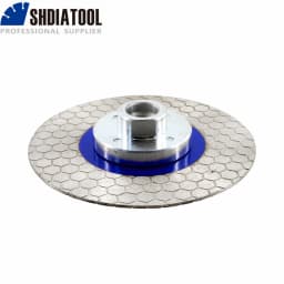 SHDIATOOL 2Pcs Dia125mm Diamond Cutting Disc With M14 Flange Double Side Saw Blade Porcelain Marble Ceramic Tile Grinding Cutter