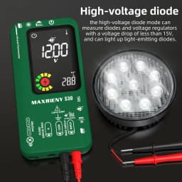 S30 Digital Multimeter Infrared Thermometer Rechargeable Voltmeter 9999 Counts Electrical Amp Capacitance Diode Ohm Tester