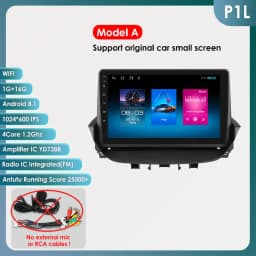 Hizpo Android Car Radio Multimedia Video Player for Renault Laguna 2 2001-2007 2 Din GPS Navigation Stereo Carplay 8 Core 8+128G