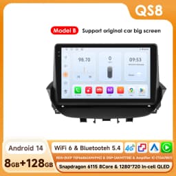Hizpo Android Car Radio Multimedia Video Player for Renault Laguna 2 2001-2007 2 Din GPS Navigation Stereo Carplay 8 Core 8+128G