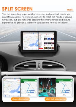 Hizpo Android Car Radio Multimedia Video Player for Renault Laguna 2 2001-2007 2 Din GPS Navigation Stereo Carplay 8 Core 8+128G