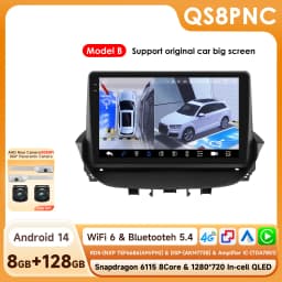 Hizpo Android Car Radio Multimedia Video Player for Renault Laguna 2 2001-2007 2 Din GPS Navigation Stereo Carplay 8 Core 8+128G