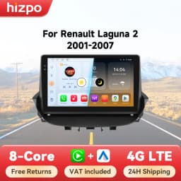 Hizpo Android Car Radio Multimedia Video Player for Renault Laguna 2 2001-2007 2 Din GPS Navigation Stereo Carplay 8 Core 8+128G