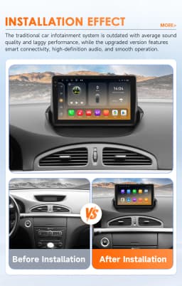 Hizpo Android Car Radio Multimedia Video Player for Renault Laguna 2 2001-2007 2 Din GPS Navigation Stereo Carplay 8 Core 8+128G