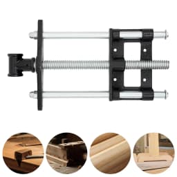9-Inch Guide Bar Woodworking Wood Vise Front Pliers Vise Clip Drill Press DIY Assistant for Carving and Metalworking