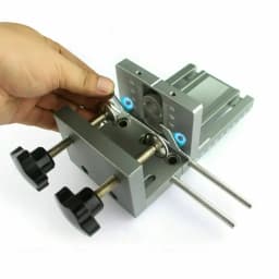Dowel Jig Drilling Jig Guide Kit 6/8/10mm Hole Size Adjustable Aluminium Alloy