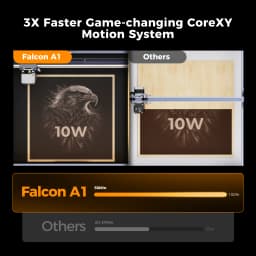 Creality Falcon A1 10W Laser Engraver Enclosed Cutter with Air Assist HD Camera Positioning Usable area 381mm*305mm EU